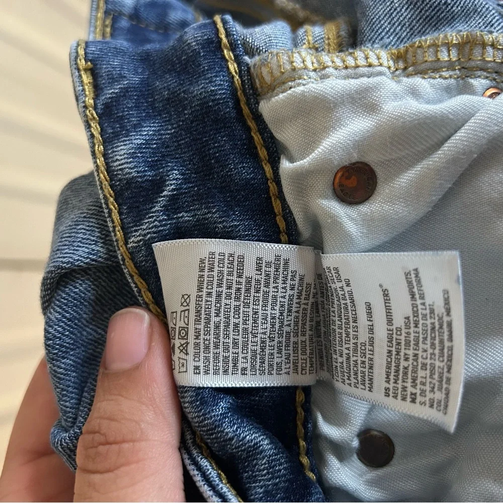 American Eagle AirFlex Distressed Blue Jeans - Picture 7 of 9